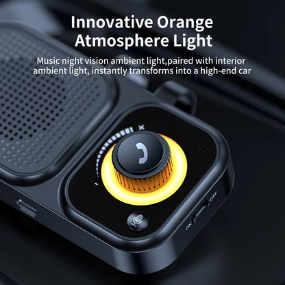 Bluetooth 5.4 Sun Visor Clip Handsfree Car Kit Wireless Audio Receiver MP3 Music Player Speakerphone with Button Support Siri