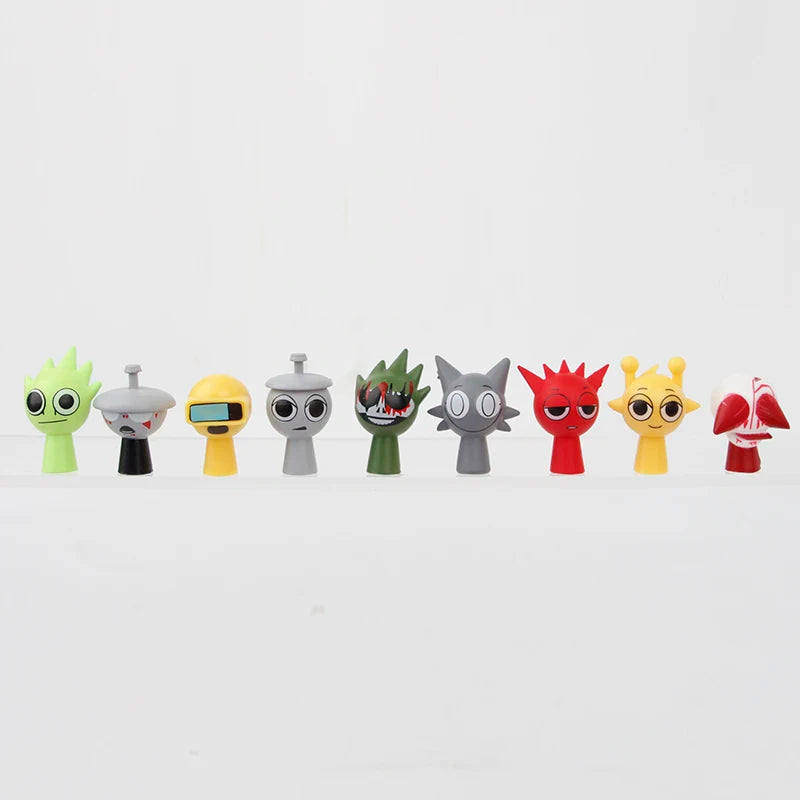 48pcs/Set Mini Sprunki Action Figure Toy Cartoon Movie Sprunki Wenda Model Doll Figurines Fans Gift