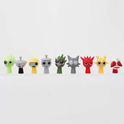48pcs/Set Mini Sprunki Action Figure Toy Cartoon Movie Sprunki Wenda Model Doll Figurines Fans Gift