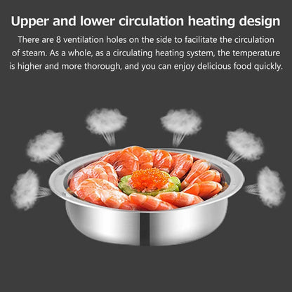 Electric Lunch Box Three layers Stainless Steel Heating Rice Office Worker Plug In Electric Heating Thermal Insulation Lunch Box