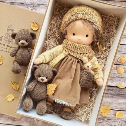 30cm New Waldorf Handmade Cotton Stuffed Plush Doll Kawaii Anime Collection Model Room Decoration Festival Gift Adults Toys