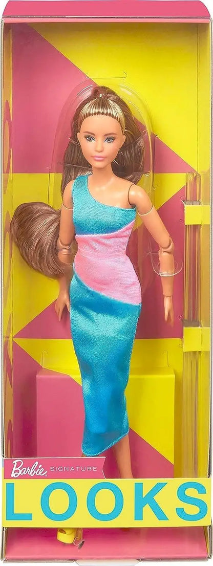 Authentic Barbie Looks Series Fashion Collection Dolls Black High Sister Collection Items Girls' Social Multi Joint Play Toys
