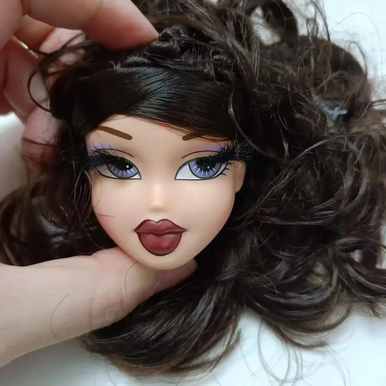 Beautiful Bratzdoll Makeup Doll Girls Love Cute Dolls head plastic head