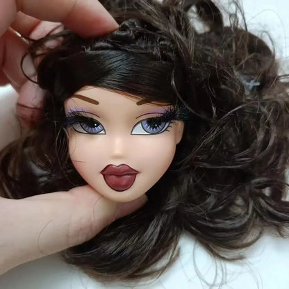 Beautiful Bratzdoll Makeup Doll Girls Love Cute Dolls head plastic head