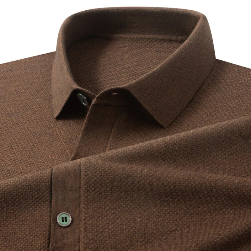 High-quality men's autumn warm long-sleeved sweater, daily commute pullover, stretchable.M-4XL