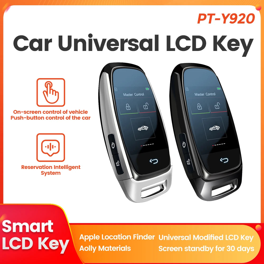 CF920 IPS NEW Car Universal LCD Key Remote Display Smart High-end Fashion Auto Lock Keyless Go For Peugeot/Mitsubishi/Skoda/Opel