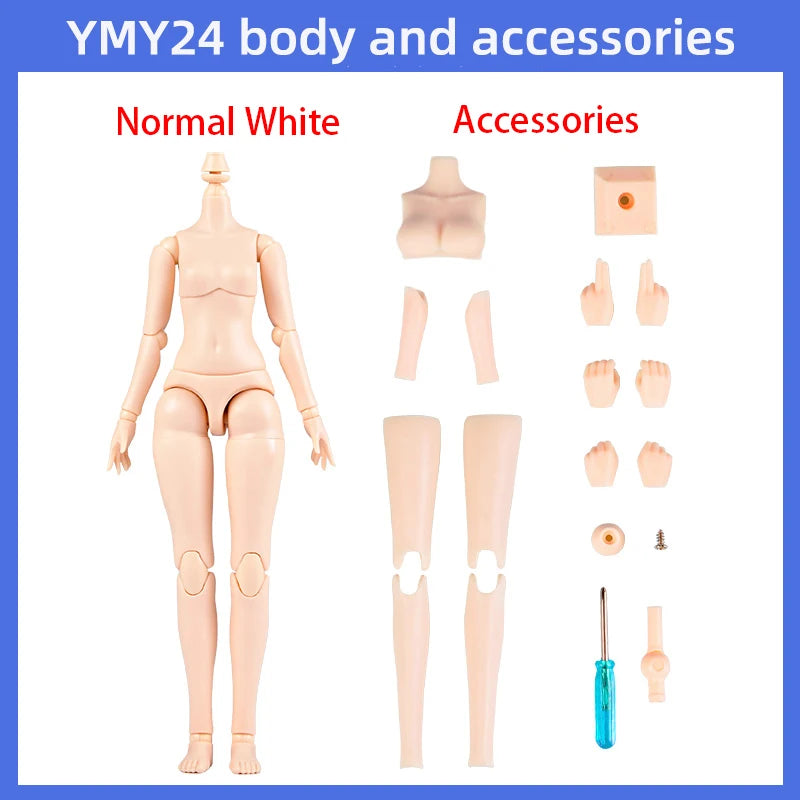 Ymy 22 24 Body Movable Joint Body Replacement Accessories Hand Girl YMY 23 25 Boy Body For Ob22 Ob24, Gsc, Blythe, 1/6 Bjd Doll