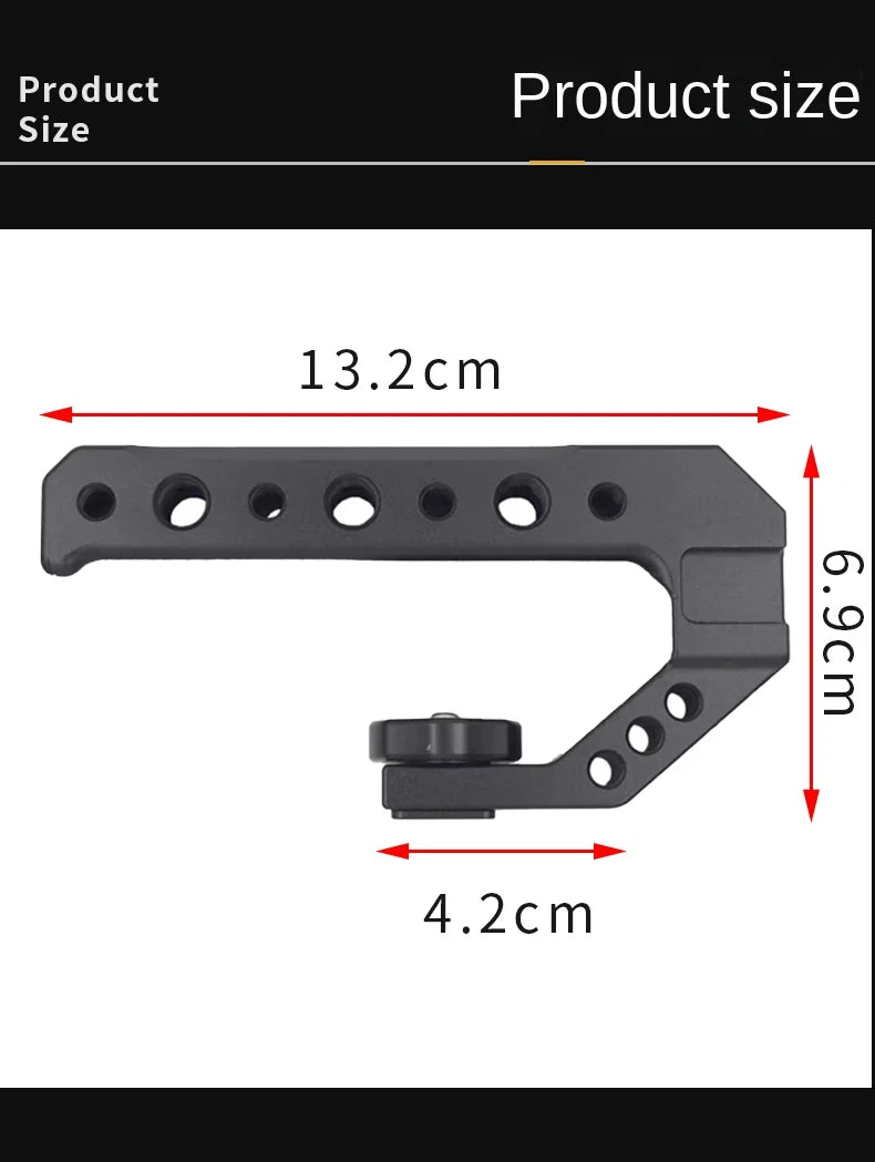 DSLR Camera Top Handle Grip Mirrorless Smallrig Camera Cold Shoe Adapter Mount Hand Held Stabilizer Camera Accessory Top Handle