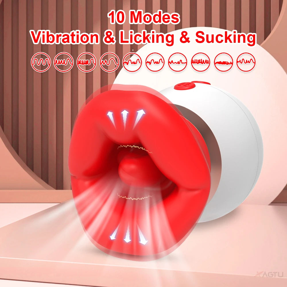 Clitoris Sucking Vibrator for Women Tongue Licking Sucker Clit Stimulator Female Oral Nipple Vacuum Vibrating Adults Sex Toys 18