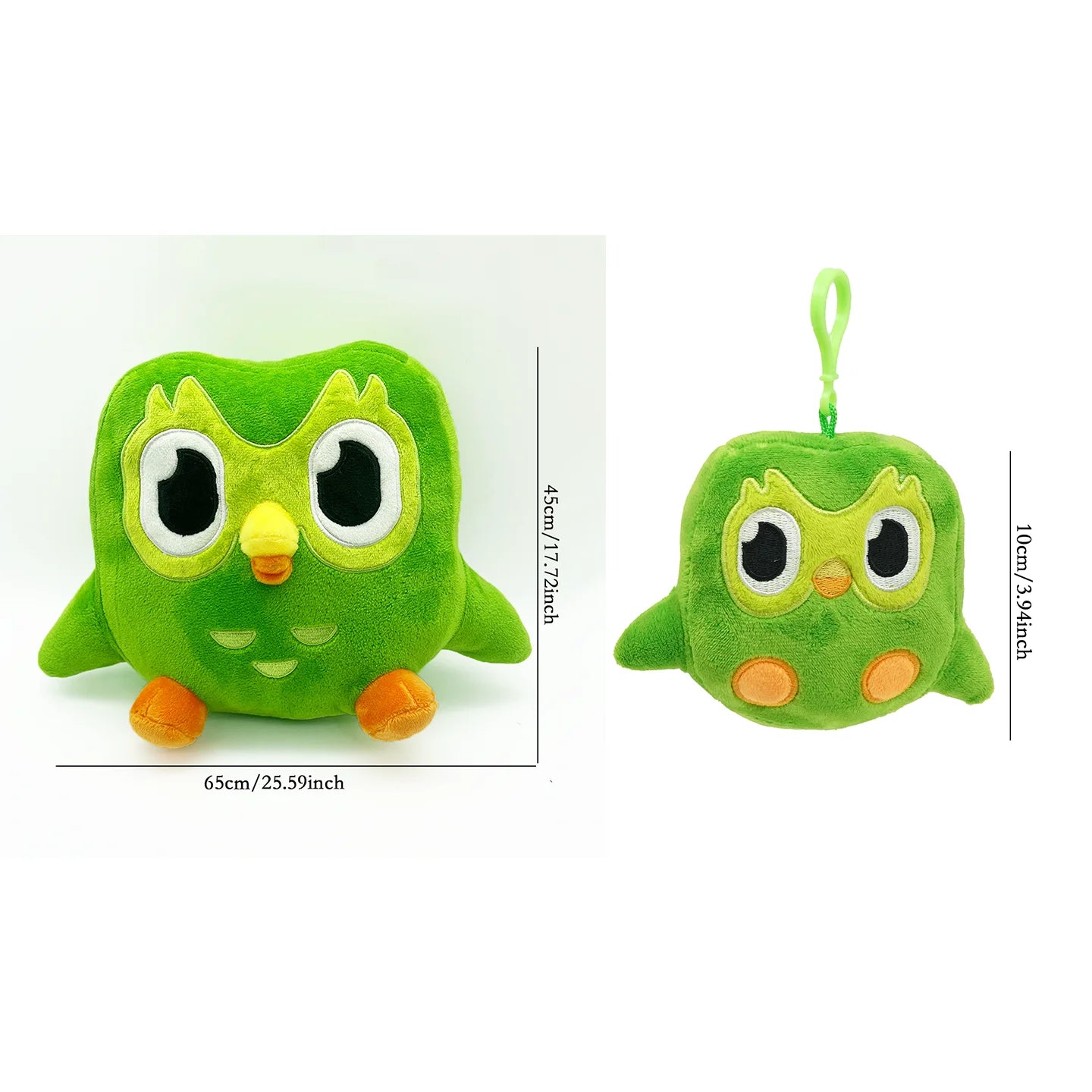 TreasuringU 2026 New Green Owl Plush Toy Kawaii Cute Bear Stuffed Dolls Cool Purple Girls Plushie Duobuff Children Birthday Gift