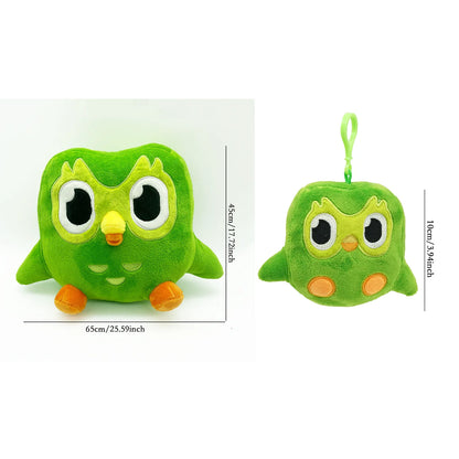 TreasuringU 2026 New Green Owl Plush Toy Kawaii Cute Bear Stuffed Dolls Cool Purple Girls Plushie Duobuff Children Birthday Gift