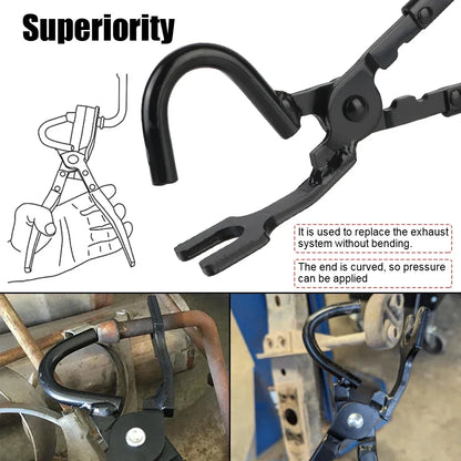 New Professional Exhaust Hanger Pliers Kit - Rubber Gasket Puller & Heat-Resistant Gripper for Efficient Car, Truck