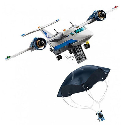 City Series 60210 Sky Police Air Base Air Special Police Base Parachute Police Station thief Assembled Building Block Toys