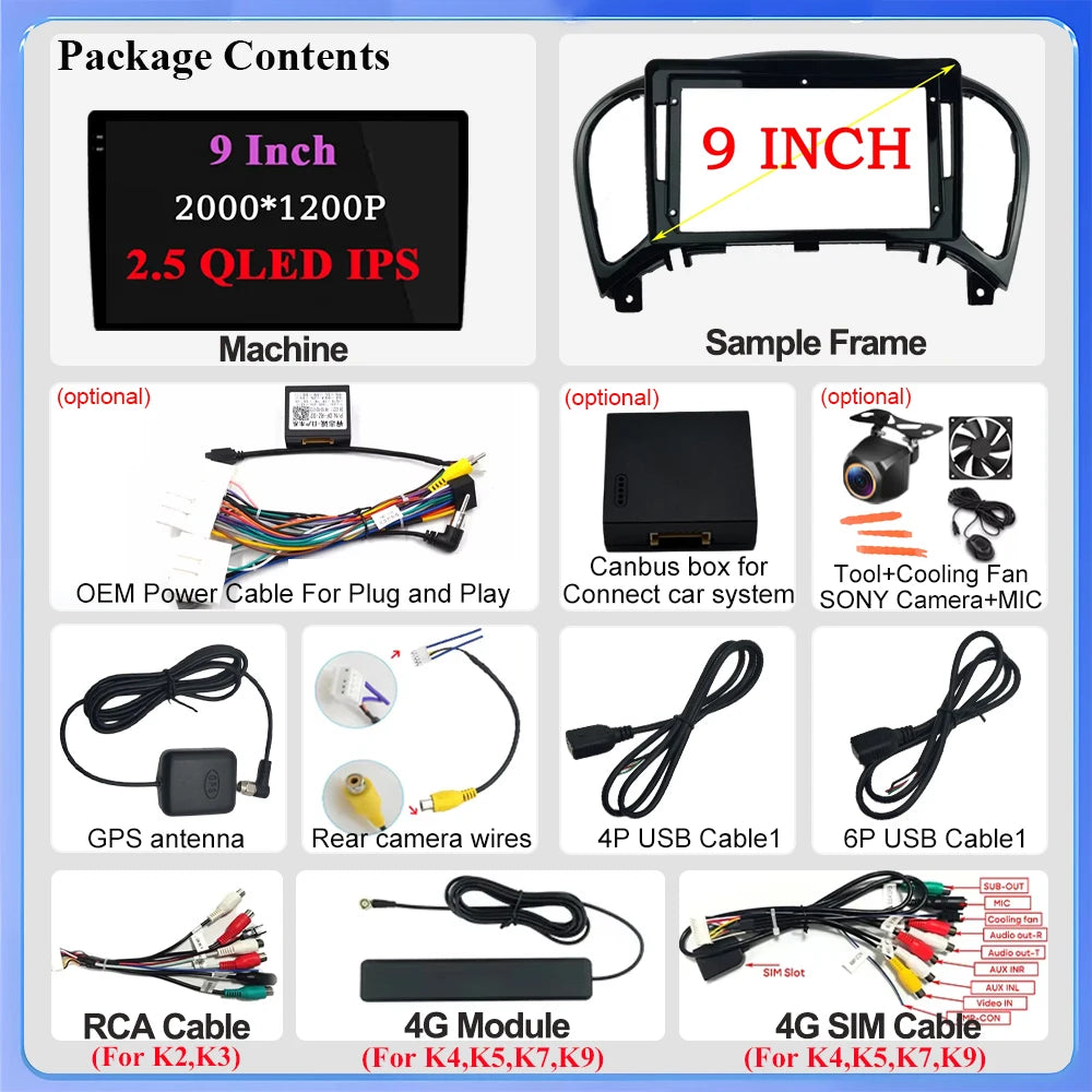 For Nissan Juke Yf15 2010 2011 2012 2013 2014 Carplay Auto 5g+wifi Gps Car Radio Navigation Multimedia Video Player Stereo Bt