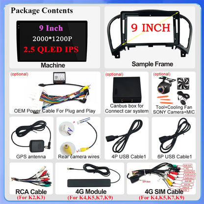 For Nissan Juke Yf15 2010 2011 2012 2013 2014 Carplay Auto 5g+wifi Gps Car Radio Navigation Multimedia Video Player Stereo Bt