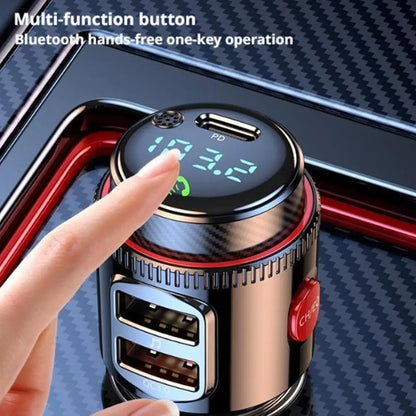 NEW Bluetooth 5.4 FM Transmitter Car Radio Adapter For Wireless Hands-Free Phone Call MP3 Music Player T23 PD Fast Charging