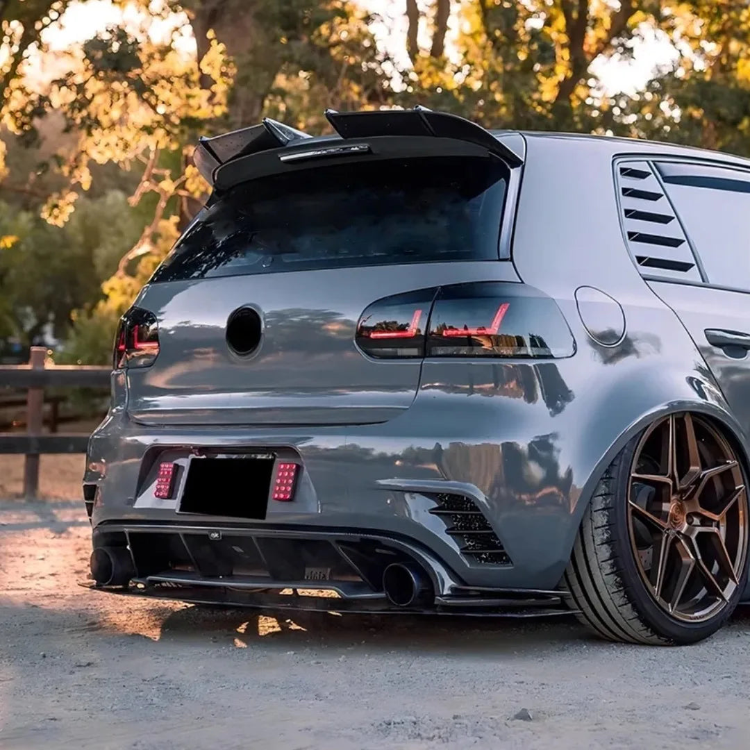 For Volkswagen VW Golf 6 MK6 GTI R line 2008-2012 Racing Rear Roof Wing Spoiler Trunk Lip Tail Trim Styling Tuning Accessories