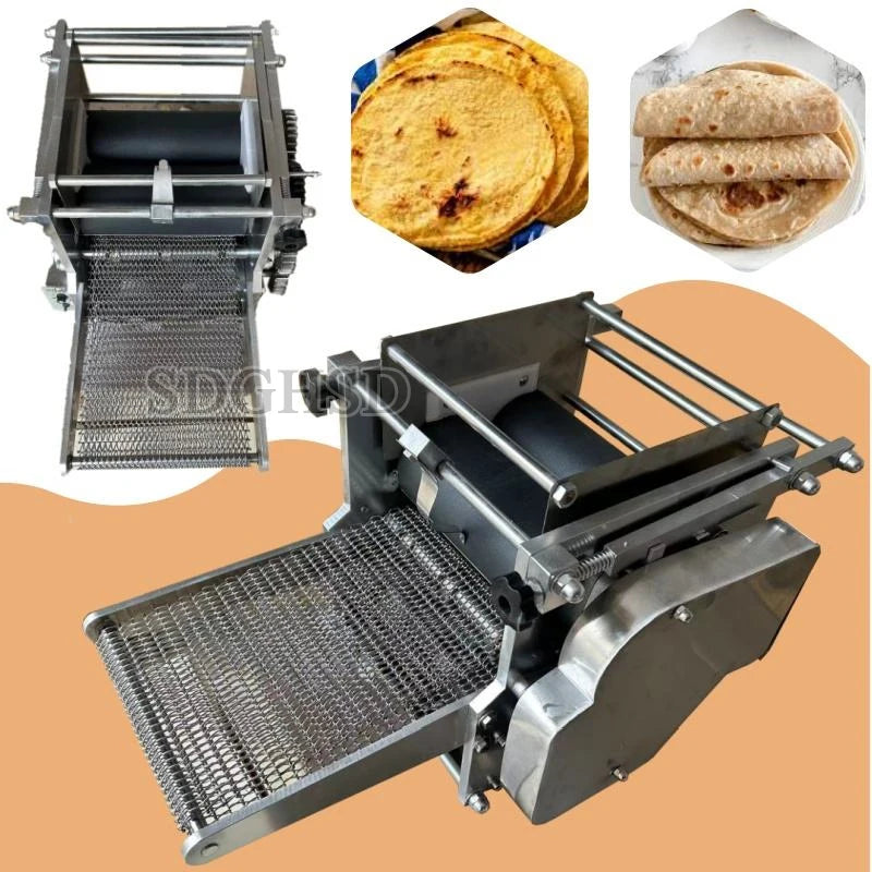 Commercial Small Arabic Bread Baking Roti Cutter Maker Automatic Tortilla Machine With Motor 40 Pcs/Min Capacity