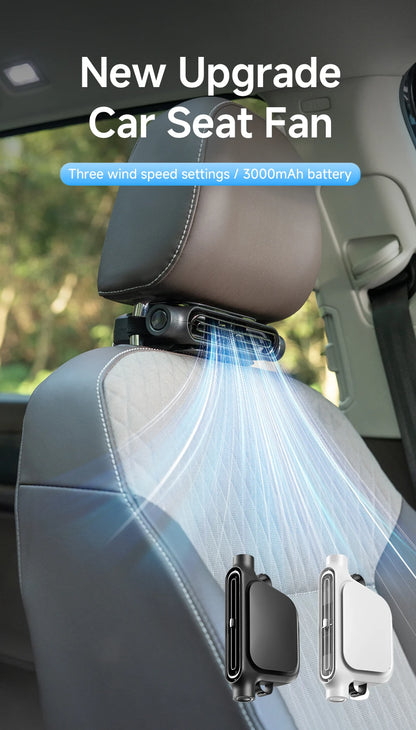 Car Backseat Cooling Fan Wide-angle Airflow High Air Volume Car Cooler USB Powered Summer Essential AirCirculator Fast Delivery