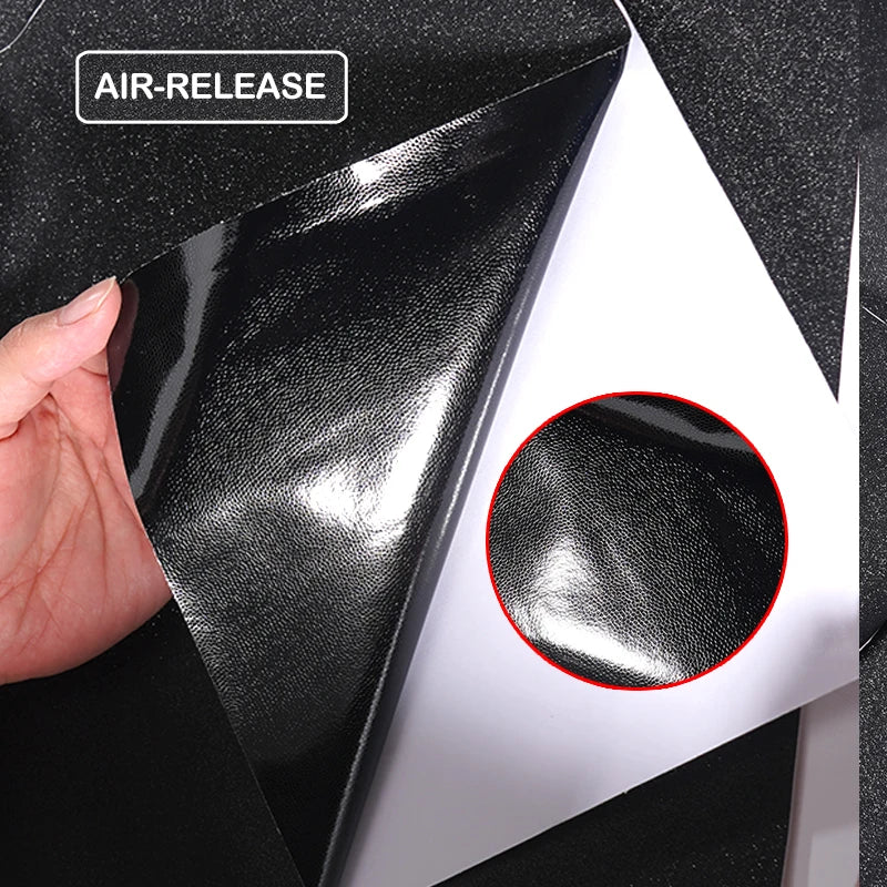 PVC 30/50CM Car Black Flash Film Vinyl Stickers Waterproof Self-adhesive DIY Decorative Stickers Auto Parts For Audi a3/q7/a4