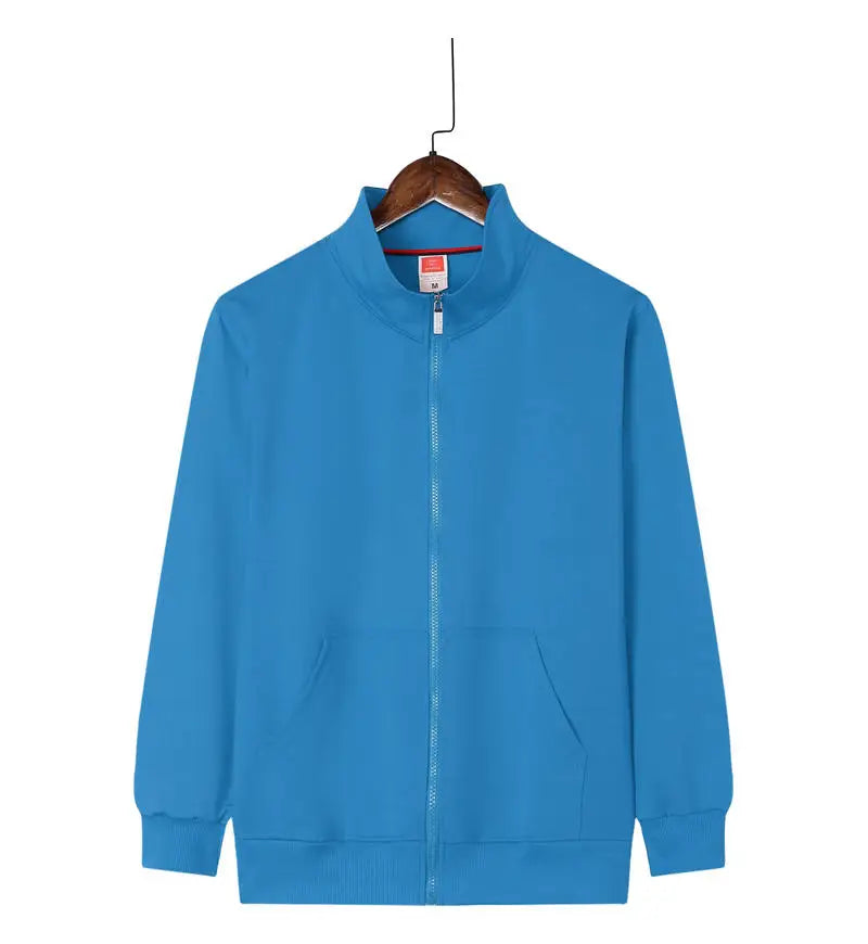 Men's And Women's Lightweight Jackets, Custom Logo Printing, Company Casual Jackets, Printed Designs Stand-up Collar Sweatshirts