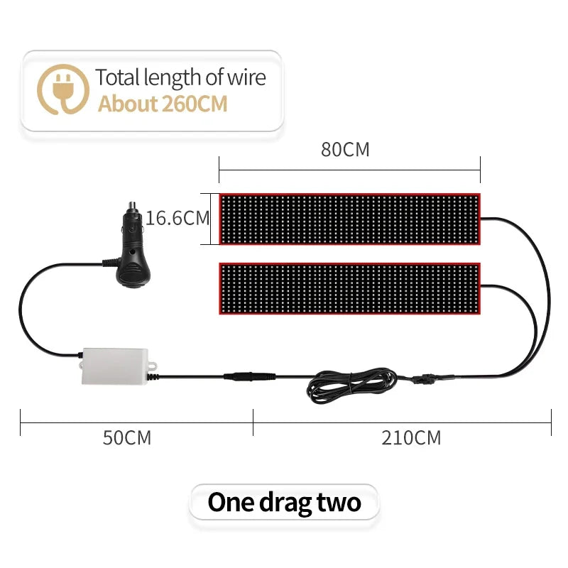 12V-24V Truck Decoration Atmosphere Light Devil's Eye flexible LED screen Video-driven Extra large smart decor light Accessories