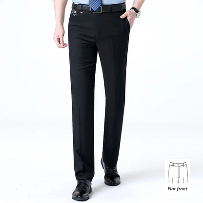 Brand New High-end Men's Wool Pants -Wool Blend Thin Fabric for Summer,Business Formal Dress Pants,Wool Blend Trousers