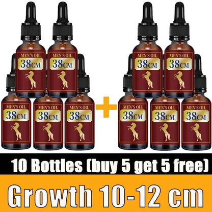Men's Penis Thickening Enlargement Massage Oil XXL Growth Erection Lubricant with Plant Extracts for Male Sexual Health