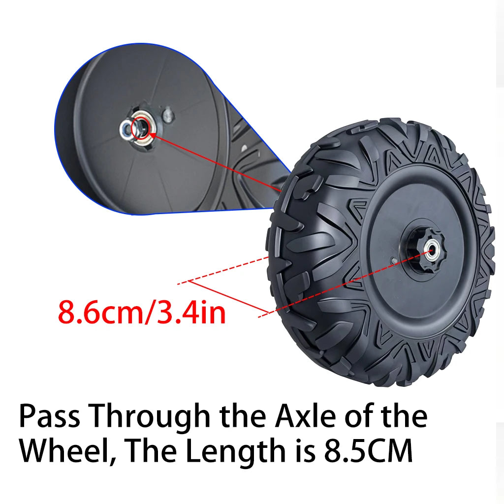 25CM/10in 33CM/13in PU Solid Rubber Soft Tire for Children's Ride on Toys Car ﻿Alligator Tires Wheels Upgrade Replacement Parts