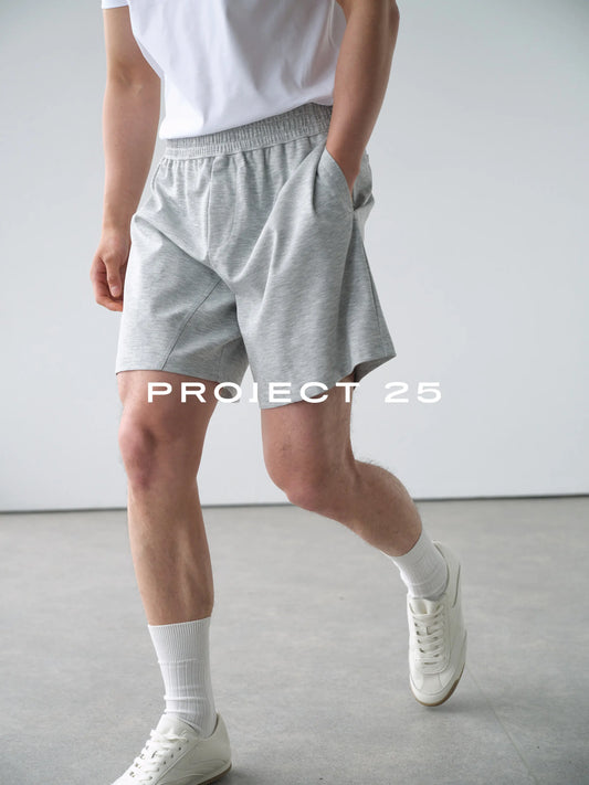 PROJECT 25 Men's 5-Point Shorts Lyocell SORONA Blend Cool Antibacterial Breathable Elastic Waist Sports Casual Summer New