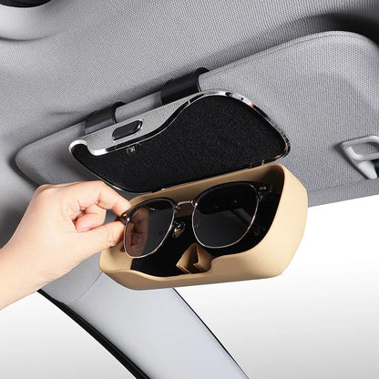 Car Emblem Sun Visor Glasses Case Sunglasses Storage Gift Box For Mercedes Benz AMG GLC W203 W206 W220 W205 W211 W212 W201 W210