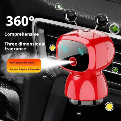 Smart Car Aromatherapy Robot Car Perfume Vehicle Air Purification Humidifier Fully Automatic Car Fragrance Sprayer