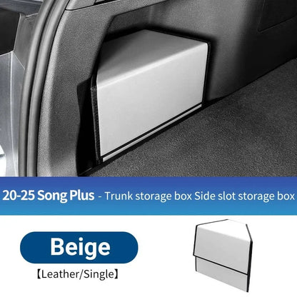 For Byd Song Plus Seal U 2020-2025 Car Foldable Trunk Storage Box Portable Multipurpose Organizer Case Side Groove Storage Box