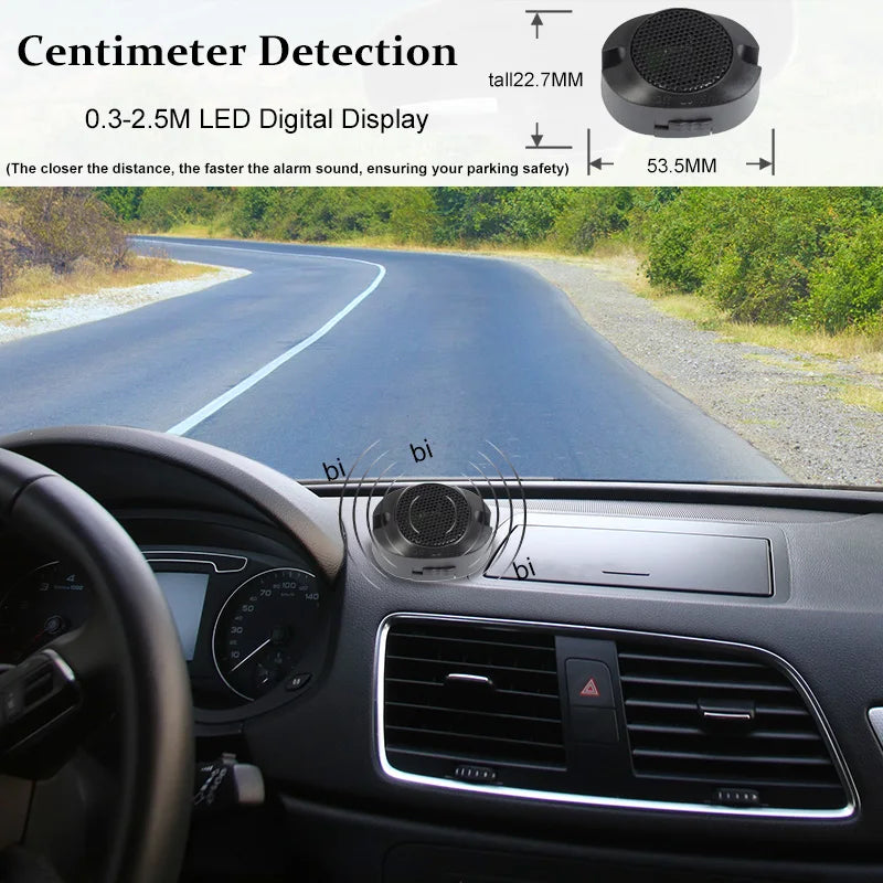 Car Parking Sensor Backup Radar Reversing Assistance Aid Kit with Audio Buzzer Alarm Parking Radar System Car Parking Sensors
