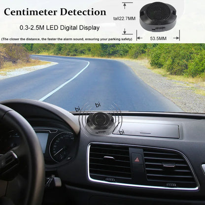 Car Parking Sensor Backup Radar Reversing Assistance Aid Kit with Audio Buzzer Alarm Parking Radar System Car Parking Sensors