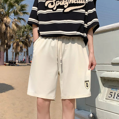 2026 Letter Foam Printed Shorts Men Loose Fit Summer Streetwear Running Sports Short Pants Men Women Hip Hop Half Wide Leg Pants