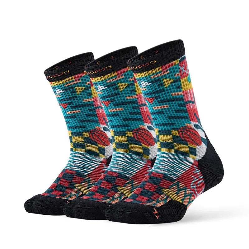 3 Pairs ZEALWOOD Athletic Running Socks Men's Women's Merino Wool Anti-blister Cushion Socks Hiking Environmental Protection