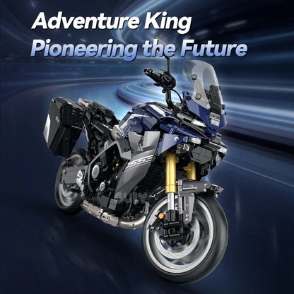 2461Pcs Technical 1:5 Motorcycle Tracer 9GT+ Building Blocks Bricks Model Assemble Toys Desktop Ornament Children's Holiday Gift