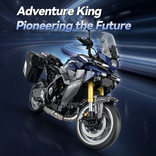 2461Pcs Technical 1:5 Motorcycle Tracer 9GT+ Building Blocks Bricks Model Assemble Toys Desktop Ornament Children's Holiday Gift