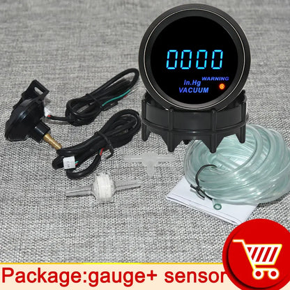 AD Digital Turbo Boost Gauge BAR PSI 52mm Car Water Temp Meter Oil Temp Oil Pressure Gauge Voltmeter Tachometer EGT Gauge Holder