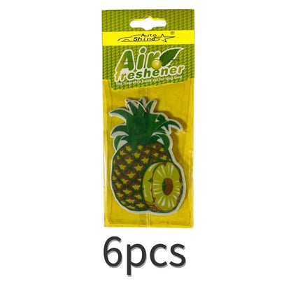 3-80pcs Car Air Freshener Natural scented tea paper Cone Hanging perfume vanilia fragrance Fruit car accessories interior