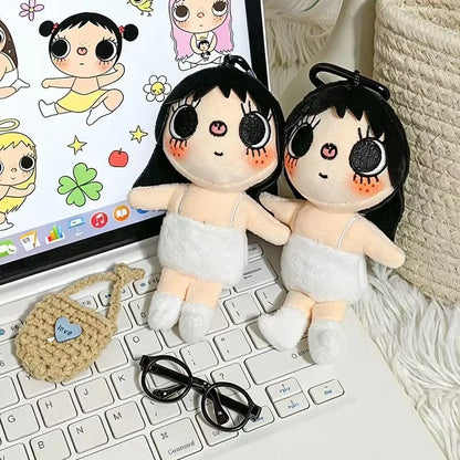 New YUY Little Jade Plush Keychain Carabiner Bag Charm Kawaii Anime Doll Art Figure Collection Gift for Boys Girls Fans