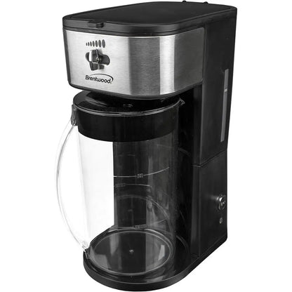 64 Oz Black Iced Tea and Coffee Maker with Pitcher