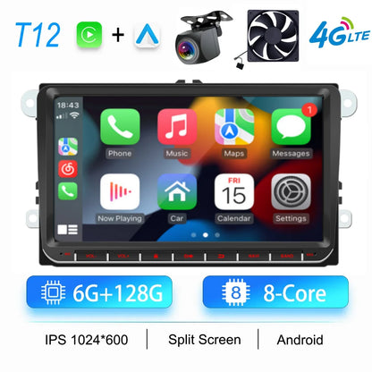 2Din Car Radio Android for Volkswagen Golf 5 6 Polo Passat B6 B7 CC Skoda Jetta Universal Multimedia Carplay Wifi GPS Navigation
