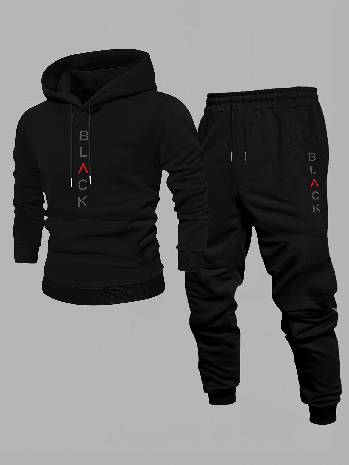 Lazy Monkey Printed Fall/Winter Men's Loose-Fitting Sweater Set - Two Pieces - Daily Men's Casual Fashion Wear