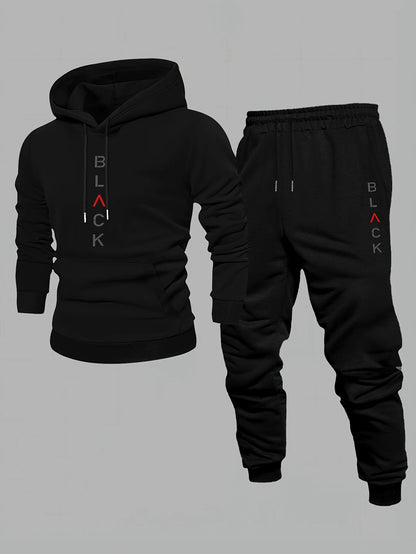 Lazy Monkey Printed Fall/Winter Men's Loose-Fitting Sweater Set - Two Pieces - Daily Men's Casual Fashion Wear