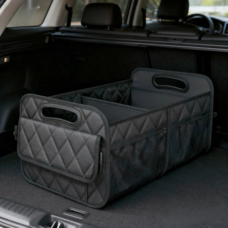 Car Trunk Organizer For Suv Waterproof Polyester Auto Storage Organizer With 6 Pockets Car Accessories Interior