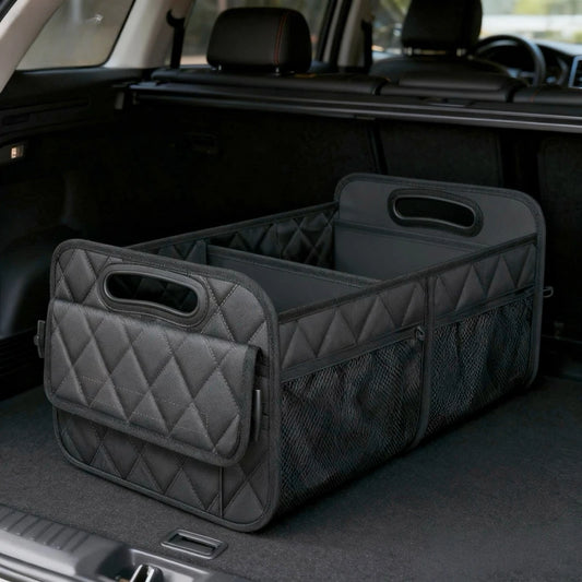 Car Trunk Organizer For Suv Waterproof Polyester Auto Storage Organizer With 6 Pockets Car Accessories Interior