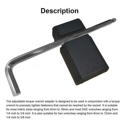 Upgrade Adjustable Torque Wrench Adapter
