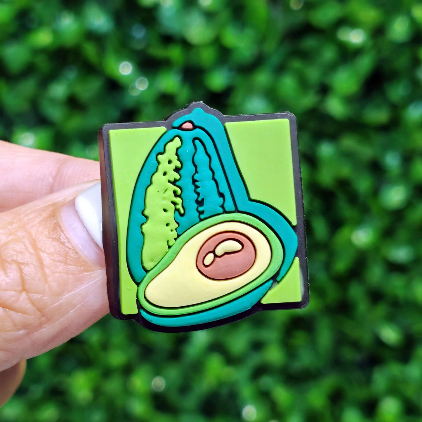 New 1-100pcs Cartoon Fruit Avocado Mom Love Guitar PVC Shoe Charms Accessories Hole Slippers Decorations Kids Birthday Present